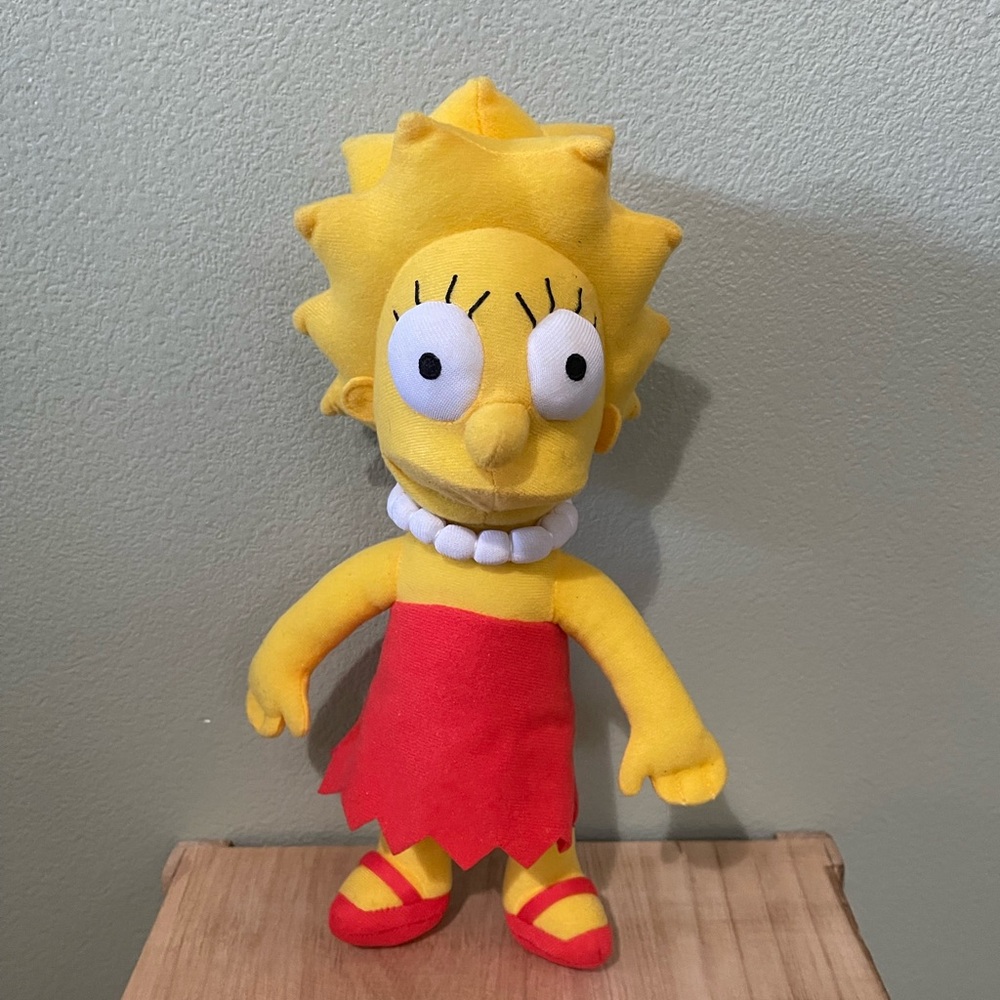 Universal Studios The Simpsons Lisa Simpson 12" Plush Doll 2021 Souvenir Used